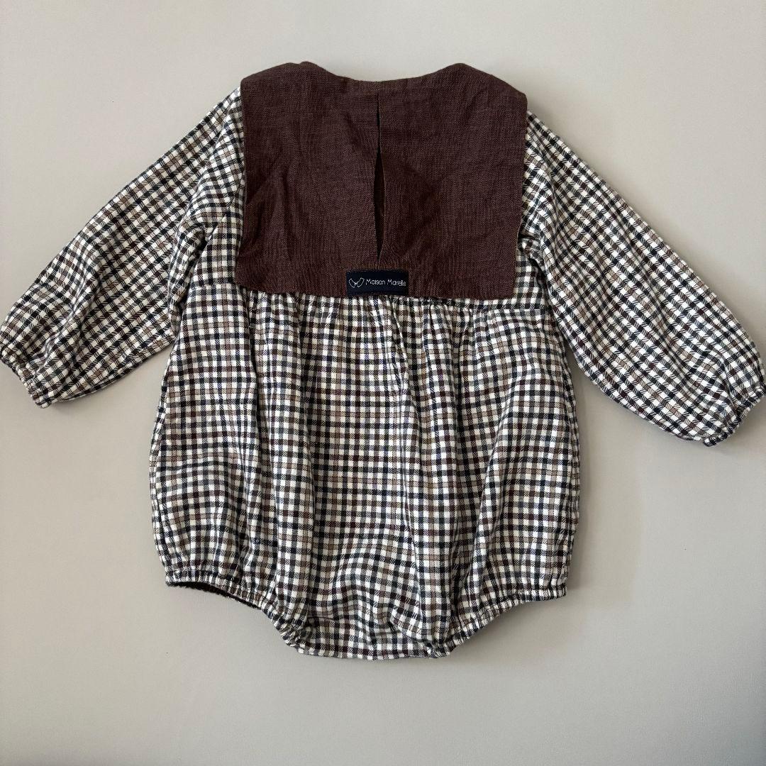maisonmarelle RomperCAMBON brownロンパース24M