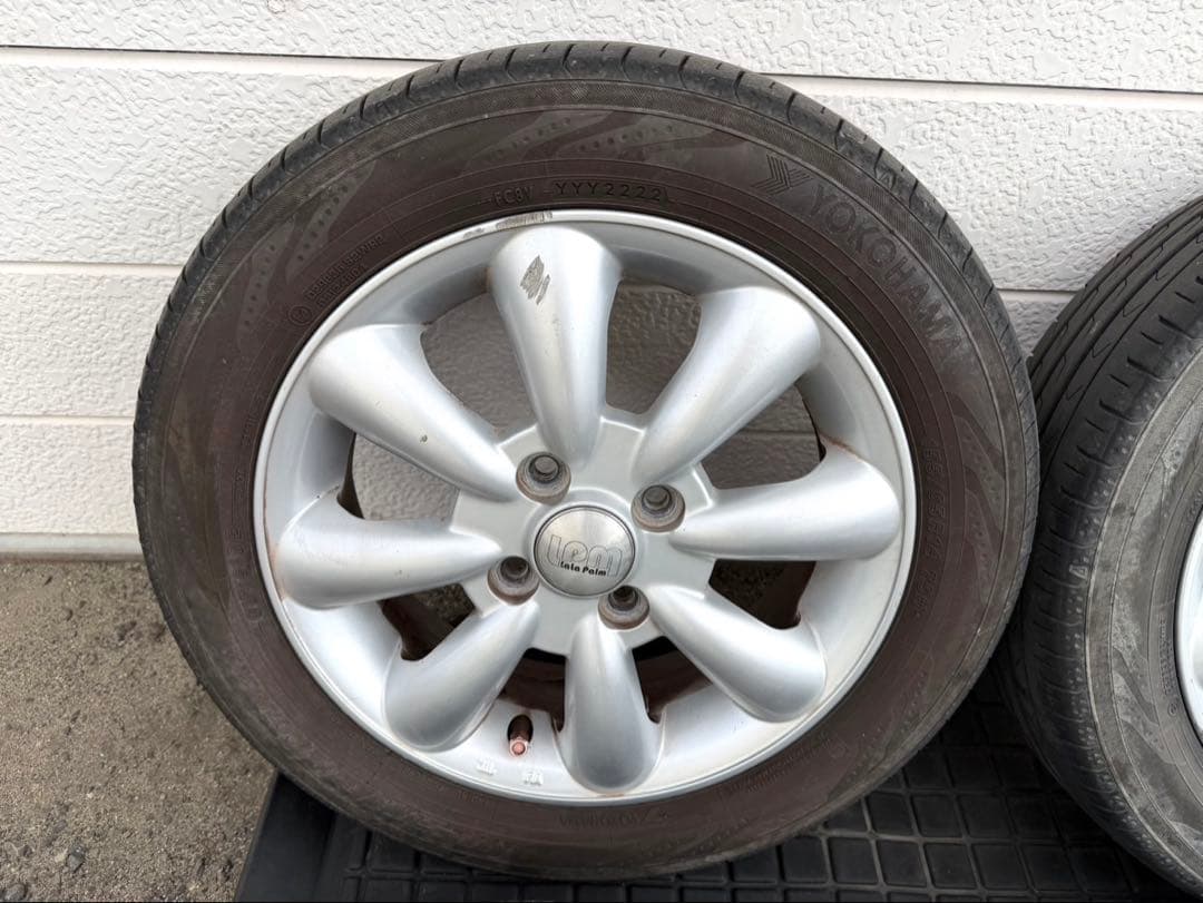 ララパーム14インチ　アルミホイールタイヤ付き4本セット