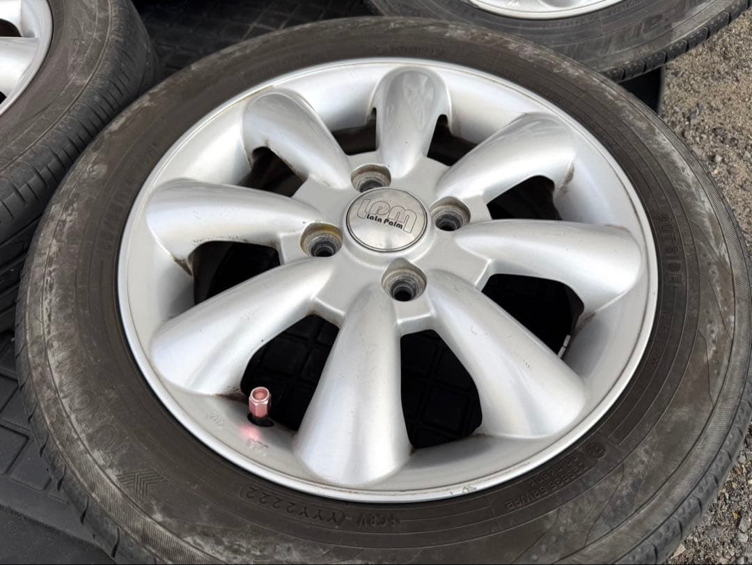 ララパーム14インチ　アルミホイールタイヤ付き4本セット
