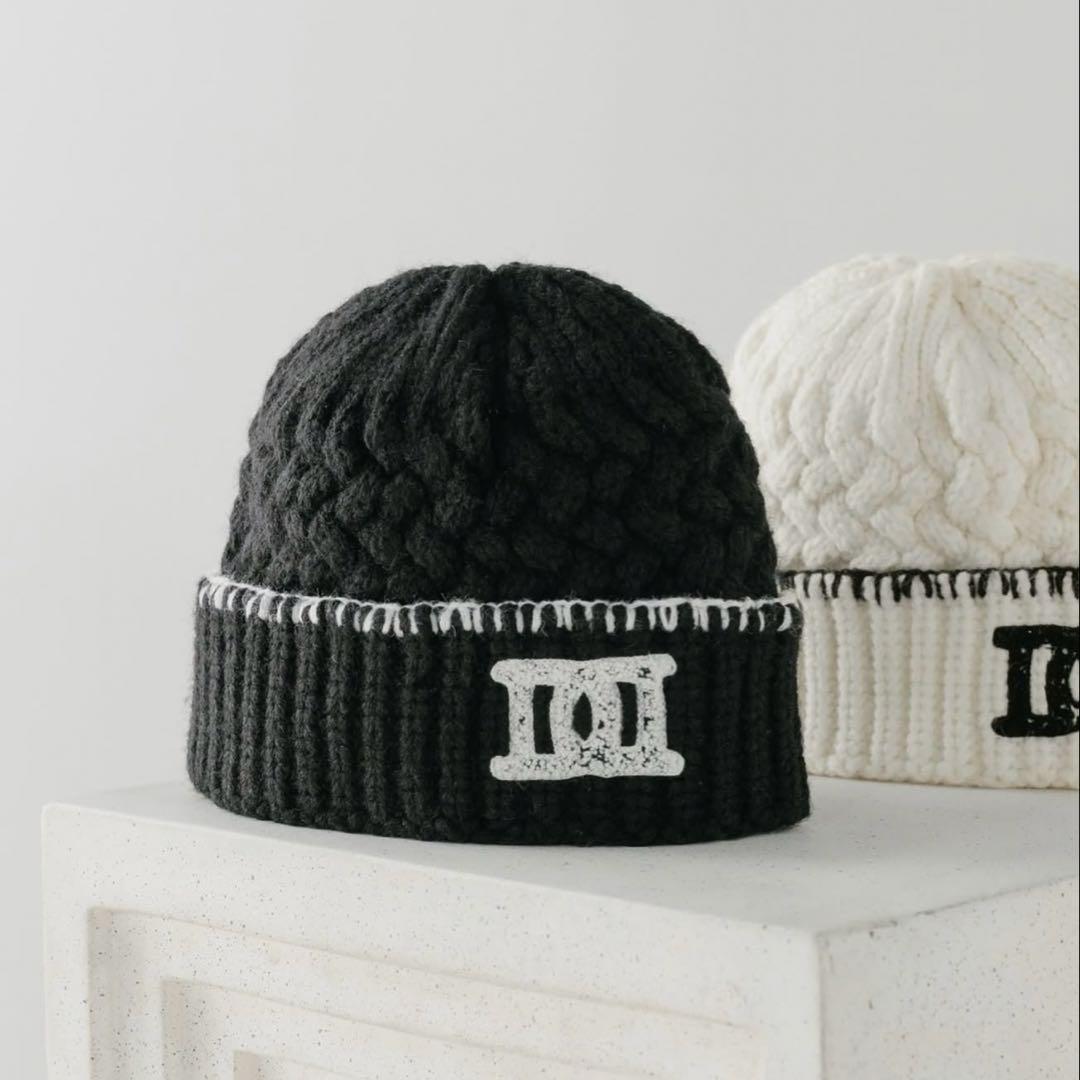 darich DDロゴバスケットニットビーニー　black