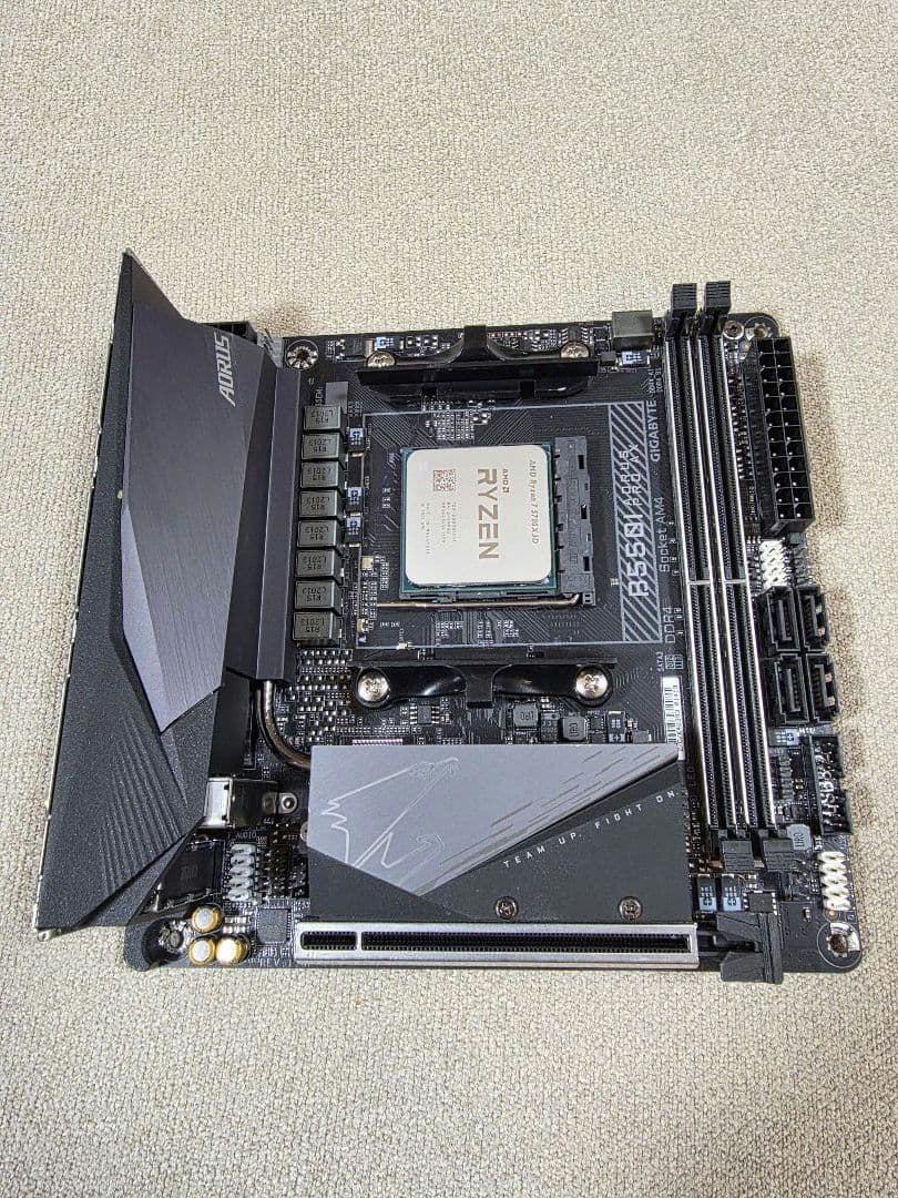 Ryzen 7 5700X3D + B550I AORUS PRO AX セット