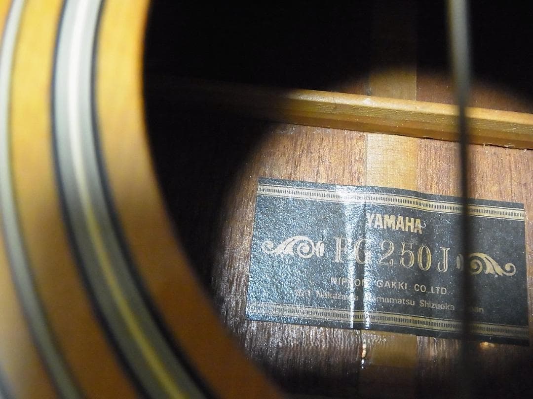 J*W様 ヤマハ　アコースティックギター　FG250J　YAMAHA