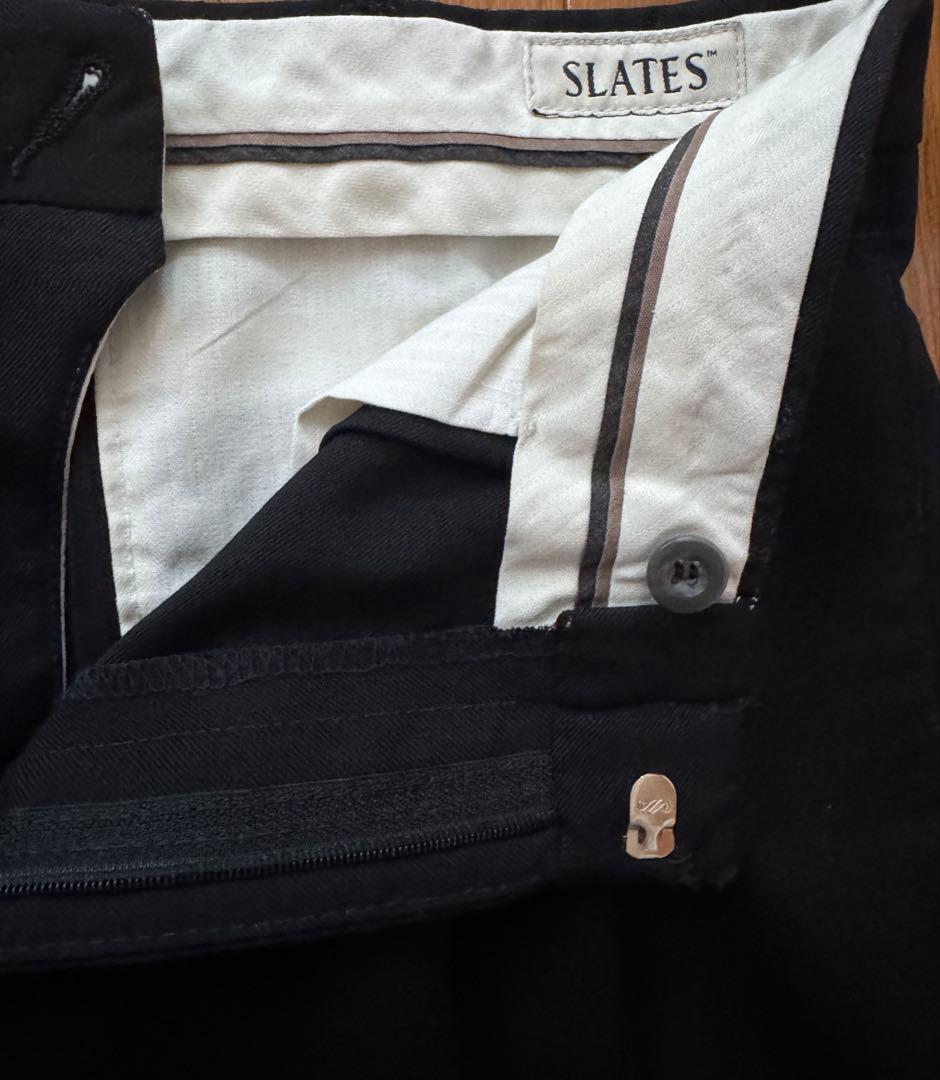 90's\"SLATES\"Levi's 2タックウールスラックス w34ドレープ