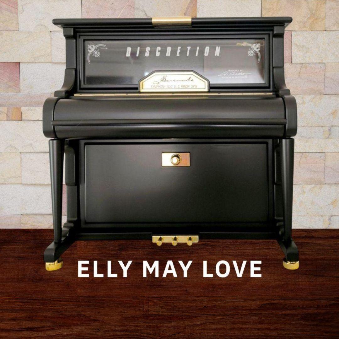 【美品・人気曲】宝石箱 アップライトピアノ型　オルゴール付き　いとしのエリー