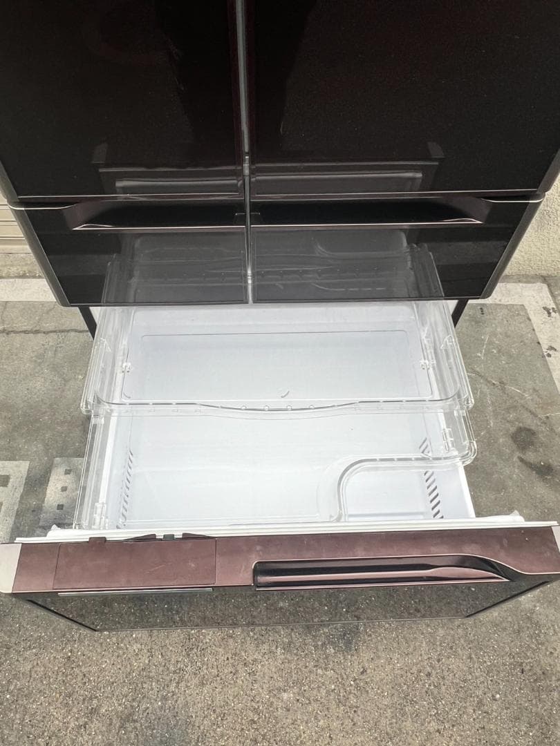 A392◆日立 6ドア 冷凍冷蔵庫「R-A5700」 真空チルドW 自動製氷