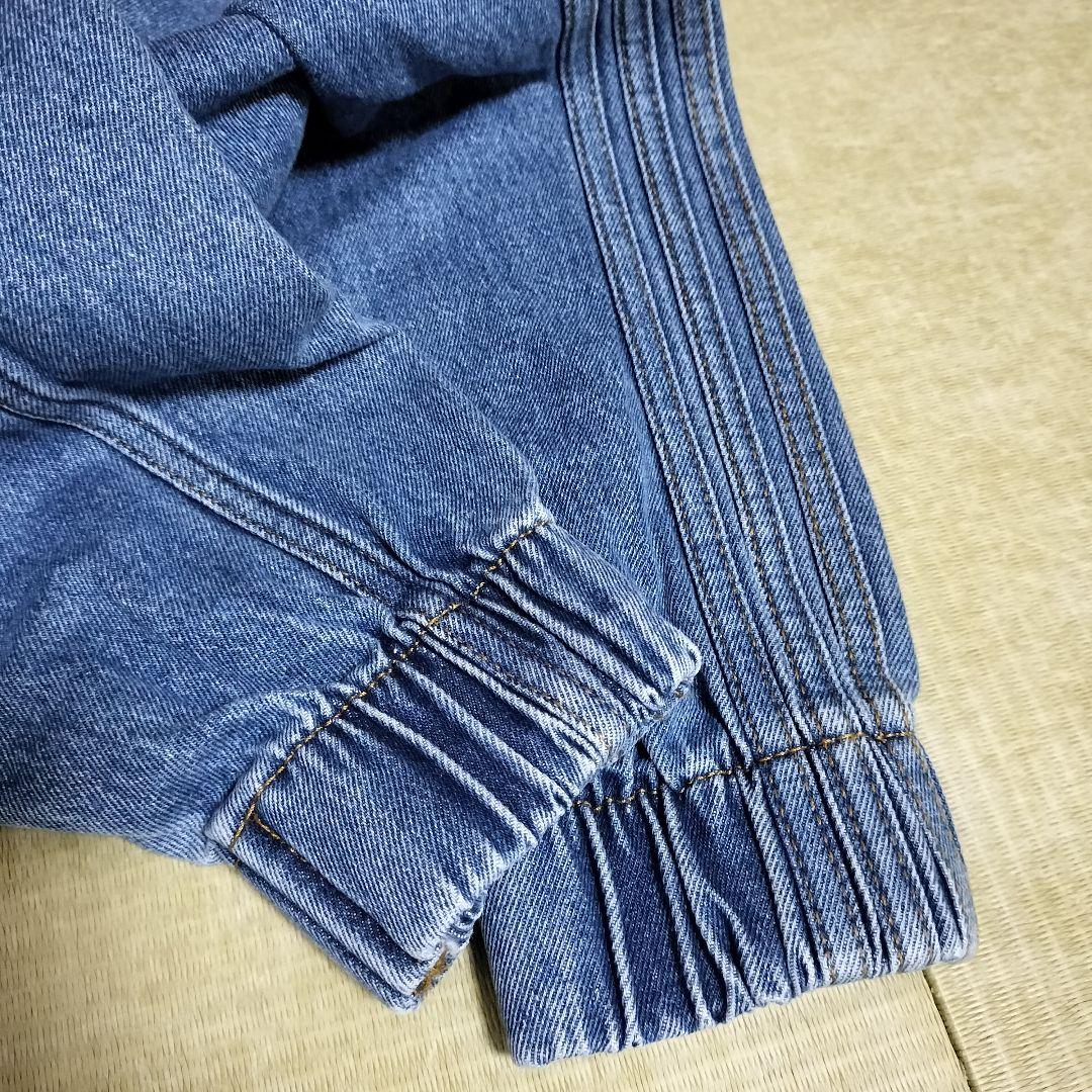 アディダス 短丈 デニムジャケット トラックトップ ドロップショルダー XL