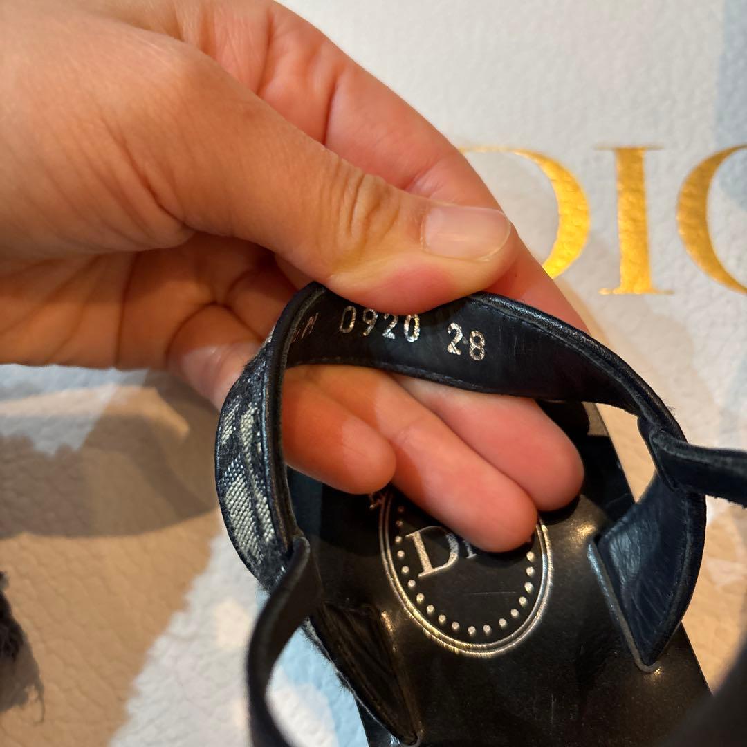 Dior 黒 サンダル 超美品　17cm