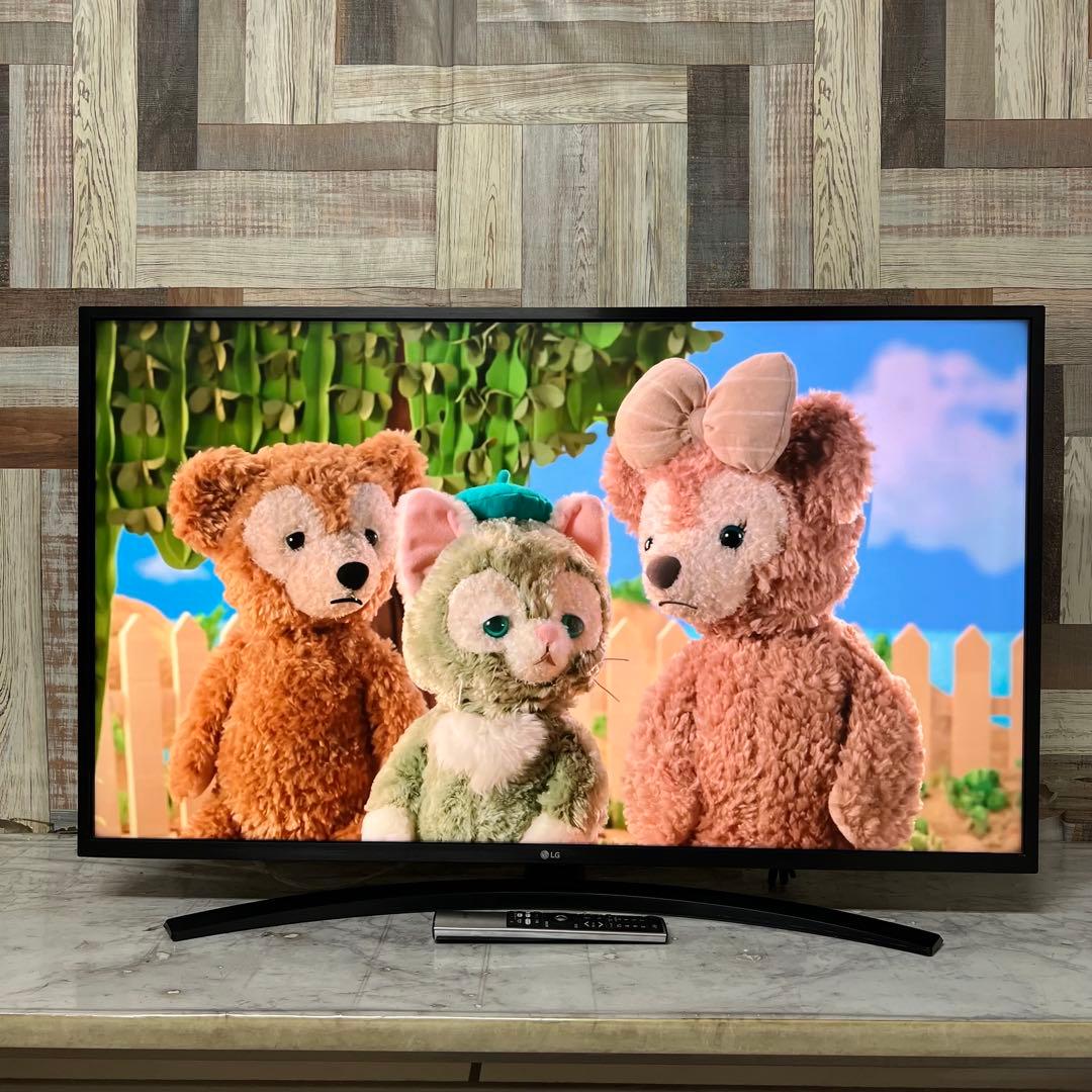 即日受渡❣️全国送料込 LG 43V型4Kチューナ内蔵テレビ、ネット視聴多数