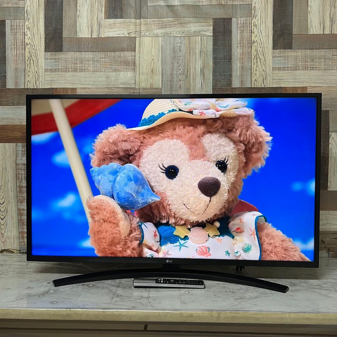 即日受渡❣️全国送料込 LG 43V型4Kチューナ内蔵テレビ、ネット視聴多数
