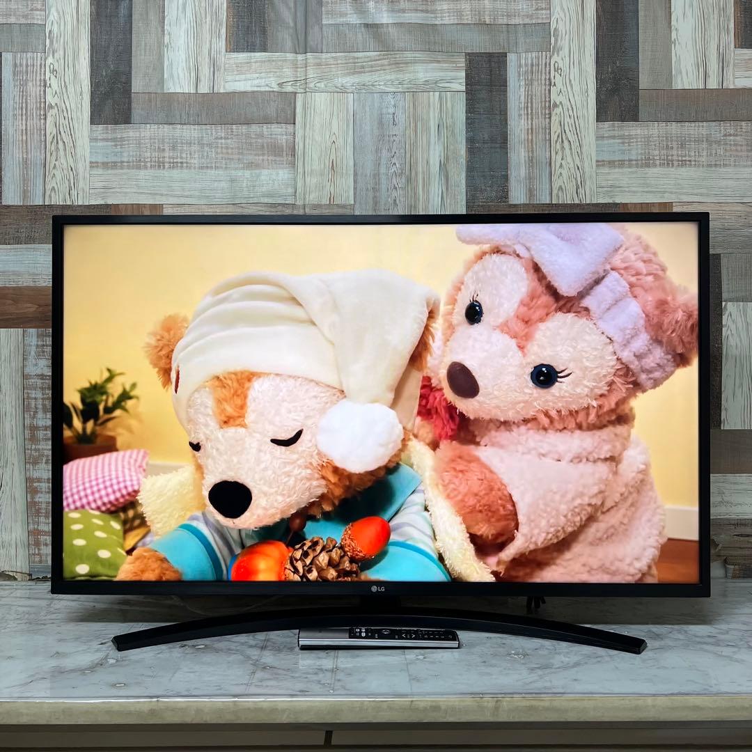 即日受渡❣️全国送料込 LG 43V型4Kチューナ内蔵テレビ、ネット視聴多数