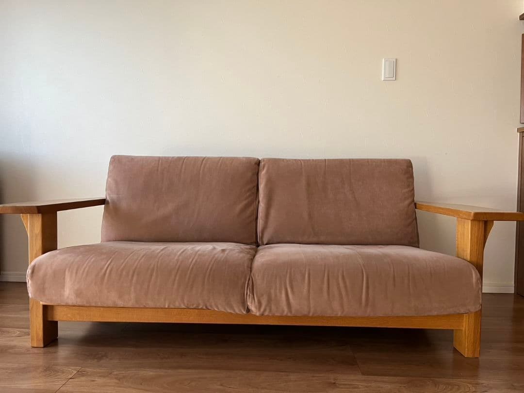 柏木工 KASHIWA 杜シリーズ 2人掛けソファ オーク材 ヴィンテージ家具