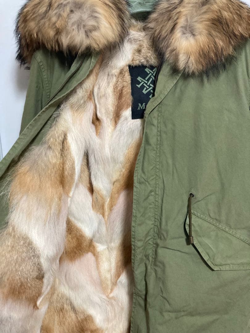 Mr&Mrs Italy 極上ラクーン&コヨーテ モッズコート XXS