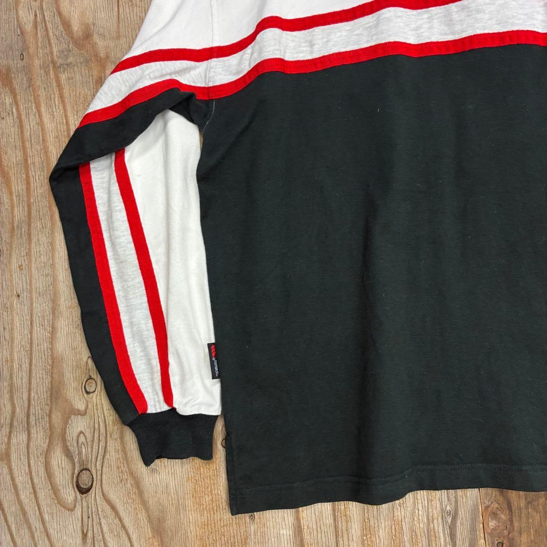 90s CANTERBURY ラガーシャツ オールブラックス ユニフォーム
