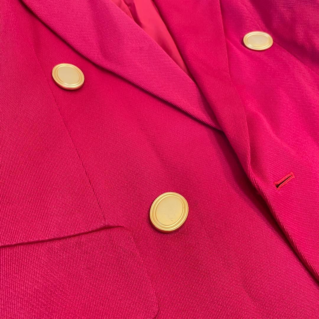 Dior ディオール ジャケット ピンク 金ボタン テーラードジャケット M