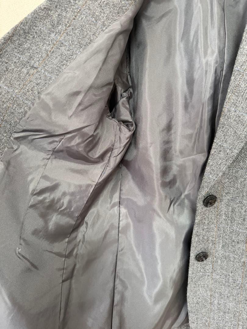 スローブイエナ　チェックBIGジャケット　グレー