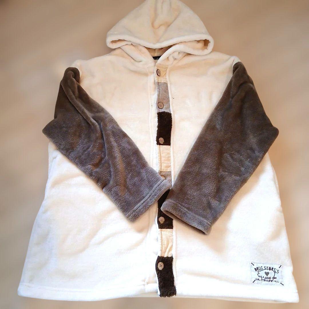 drug store's フリースフードパーカー