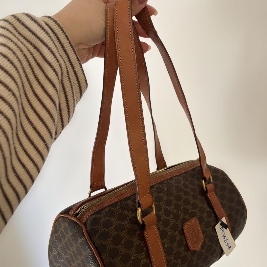 Celine ブラウン ハンドバッグ 円筒形 レア