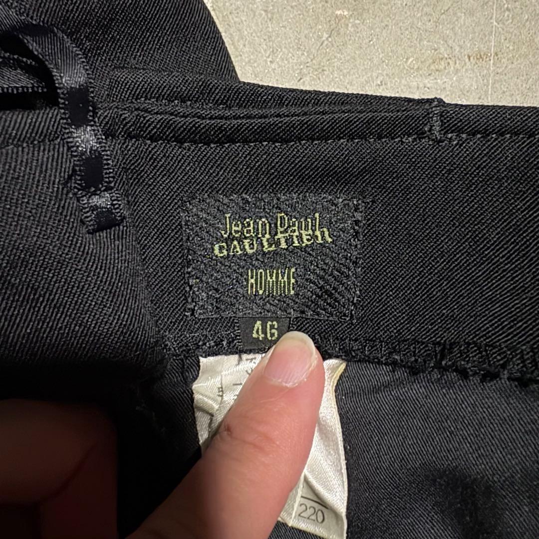 JeanPaulGaultier ベルボトム フレアパンツ アーカイブ 黒 46