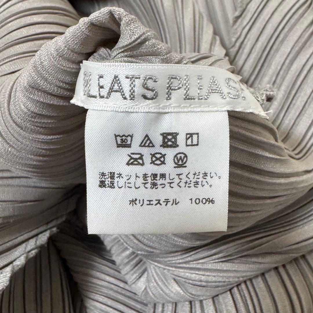 PLEATS PLEASE プリーツ　チュニック　グレー　フレア　XL