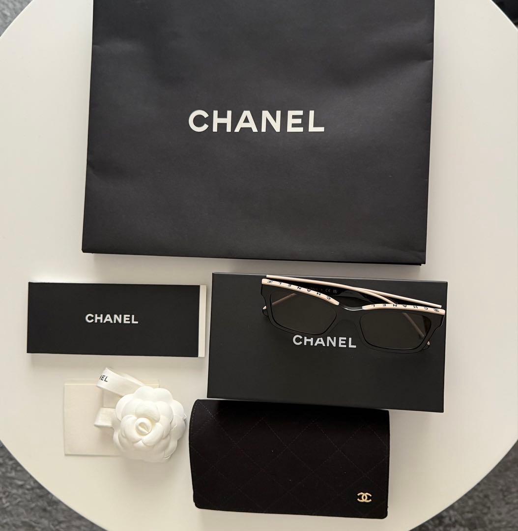 【専用品】【ほぼ未使用に近い】シャネル スクエア サングラス バイカラー A71