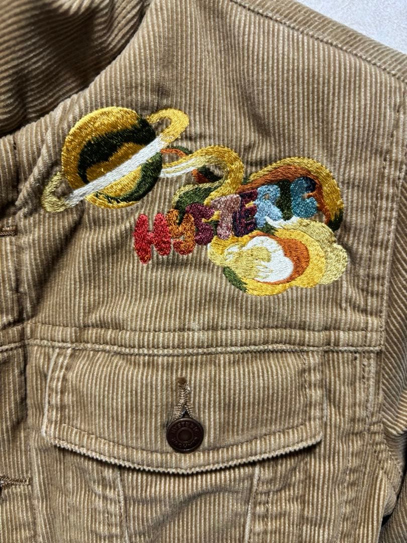 HYSTERICS コーデュロイ　ボア　刺繍ジャケット フリー
