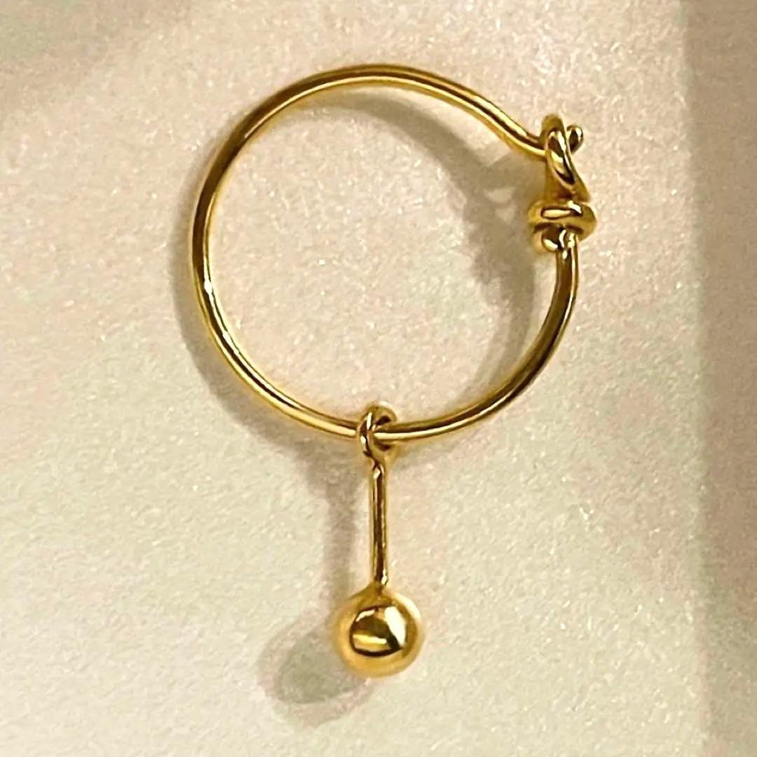 [ancient] K10 スタッドスウィングミニフープ シングルピアス