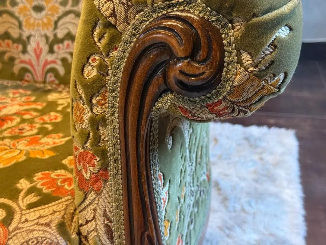 金華山織　クラシック　クラシカル　アームソファ　猫脚　ヨーロピアン　GZ