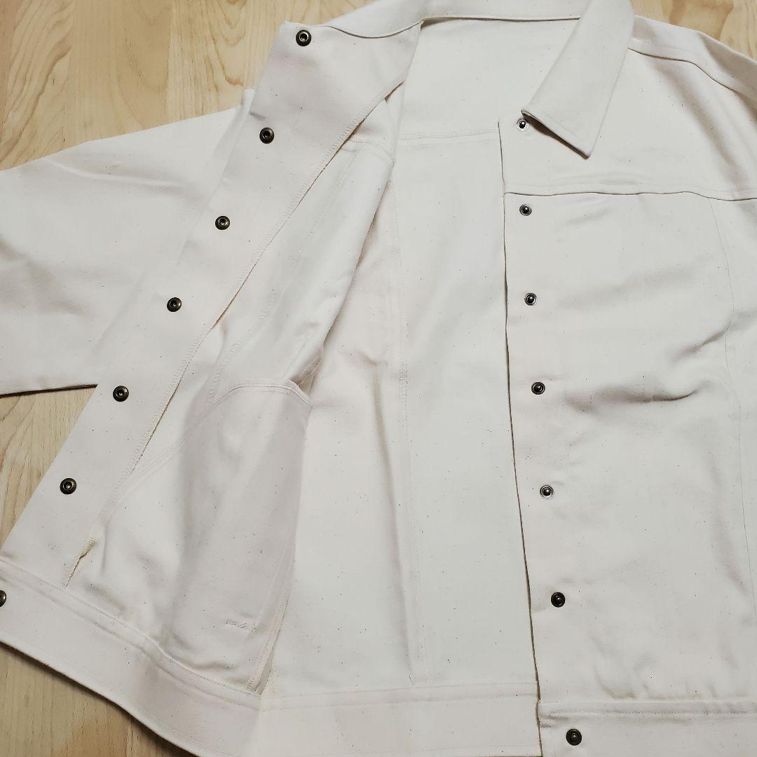 nanadecor デニムジャケット アイボリー オーガニックコットン 完売