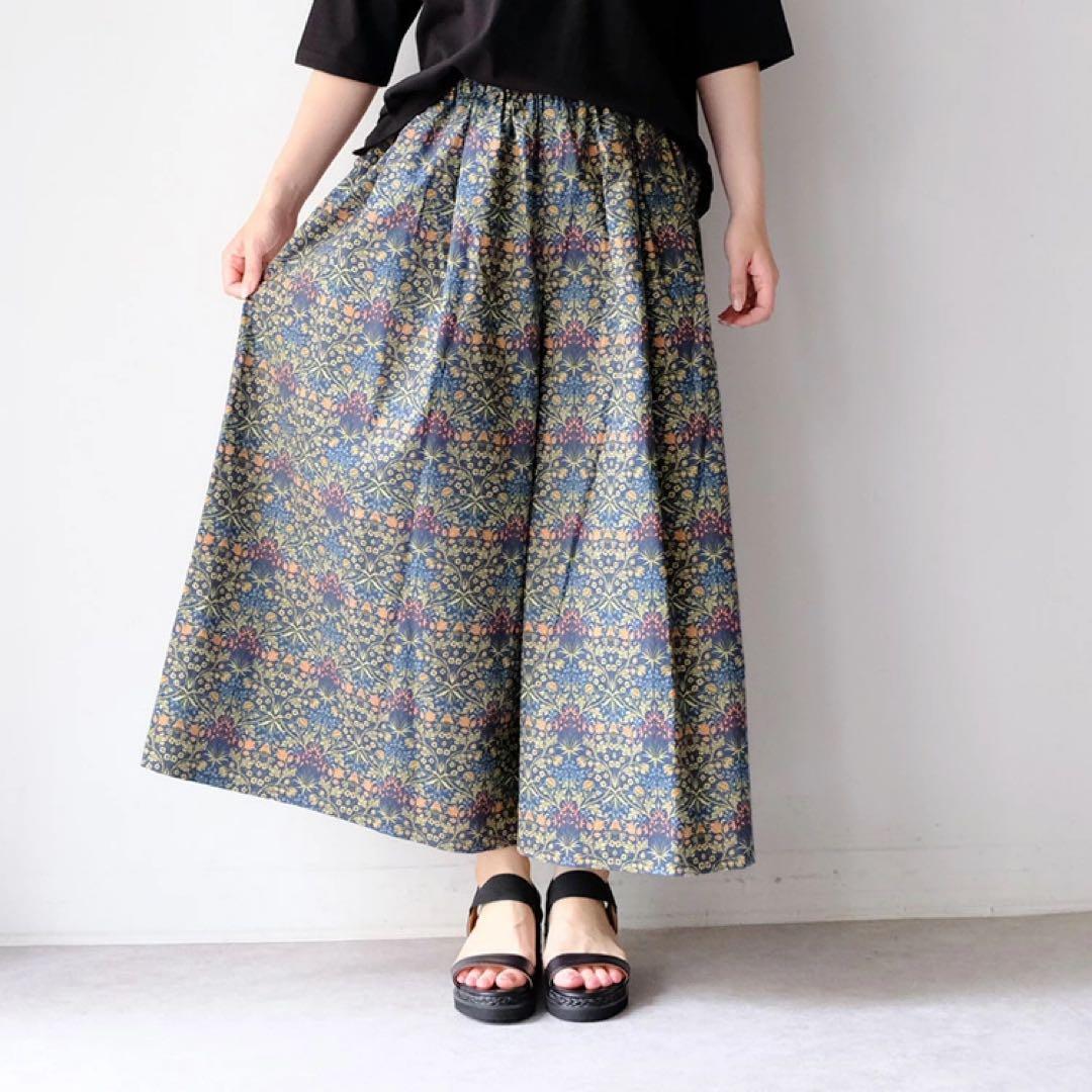 sosotto ソソット　モリス　パンツ ガウチョパンツ　ヒヤシンス　ネイビー