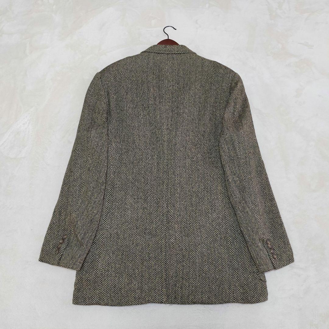 イタリア製　ポロラルフローレン　シルクウール　ヘリンボーン　テーラードジャケット