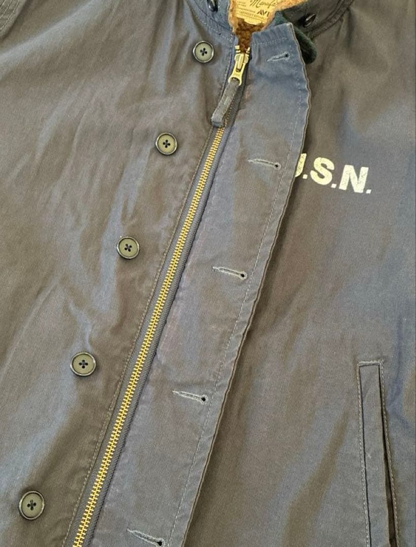 希少サイズ AVIREX N-1 デッキジャケット／ネイビー 2XL 大きい