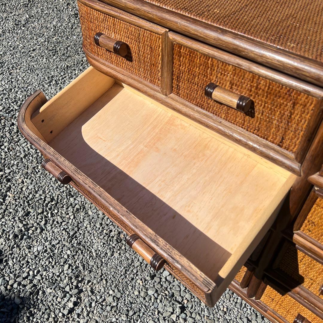 蝶子です。昭和レトロ エスニック アジアン 籐家具 ラタン 古民具 古道具