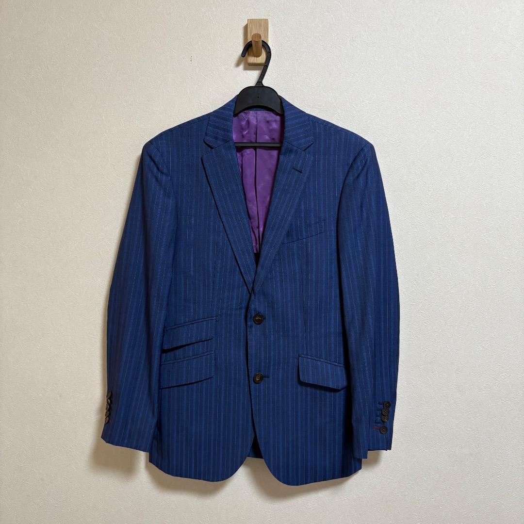 BLACK LABEL CRESTBRIDGE スーツ ストライプ 背抜き