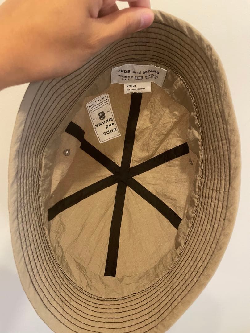 ends and means 25ss ARMY HAT sand 新品未使用