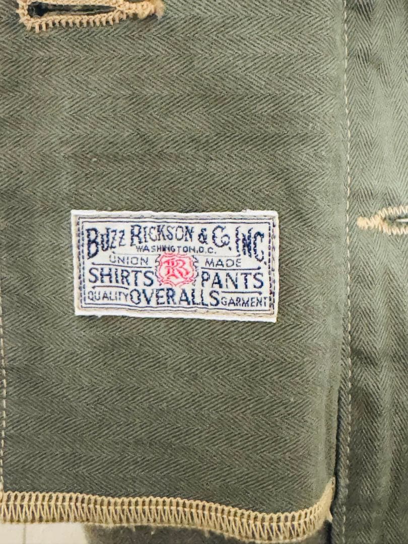 週末価格 バズリクソンズ USMC ヘリンボーン ユーティリティJKT 40