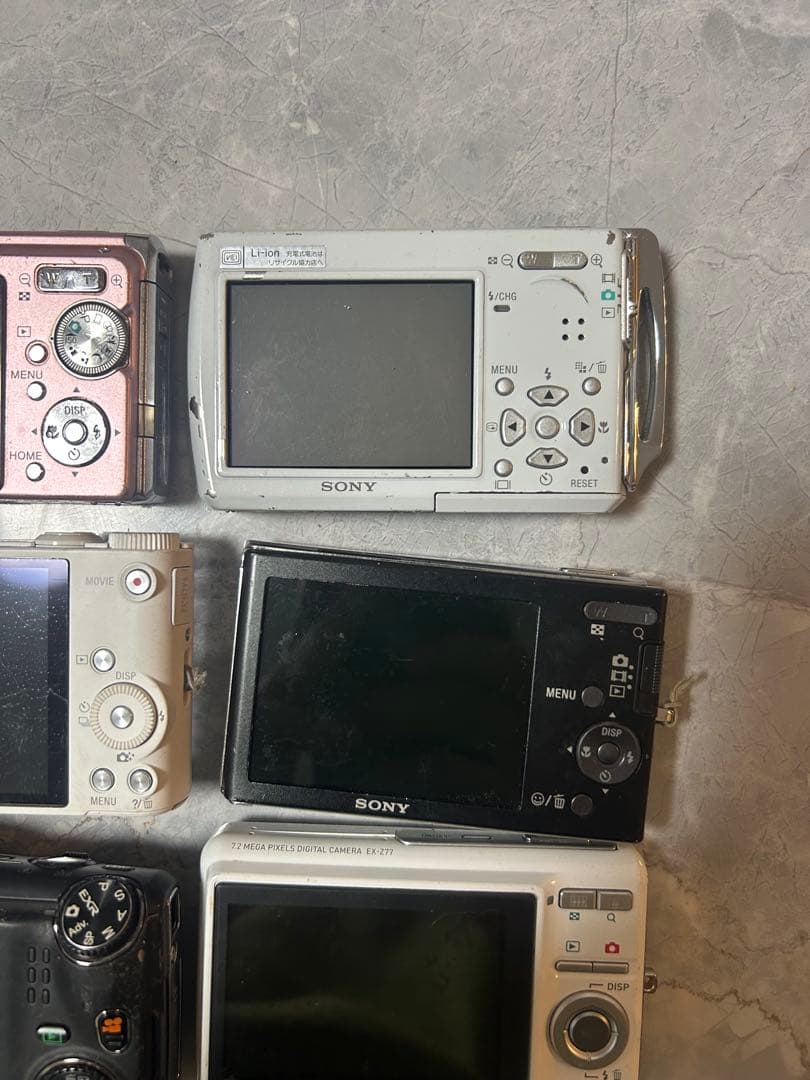 コンパクトデジカメ7台まとめ売り（ジャンク品）