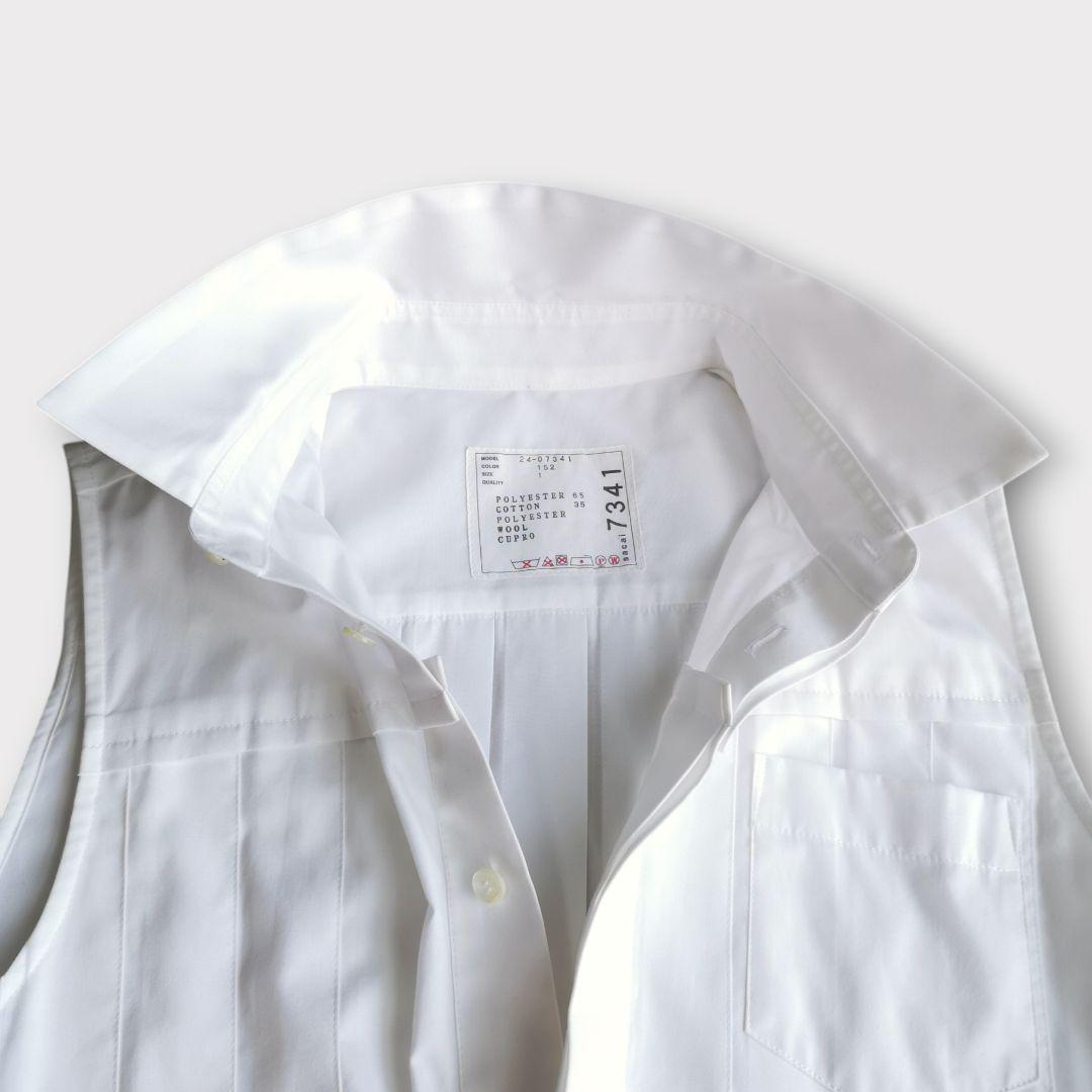 美品 sacai スーチング ミディドレス プリーツ 異素材 Ｓ