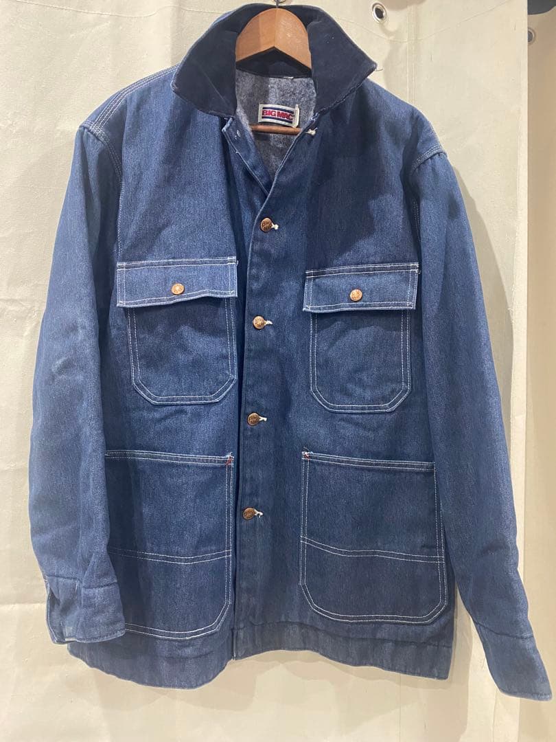 おそらくノンウォッシュ USA製 80s BIGMAC カバーオール L～XL