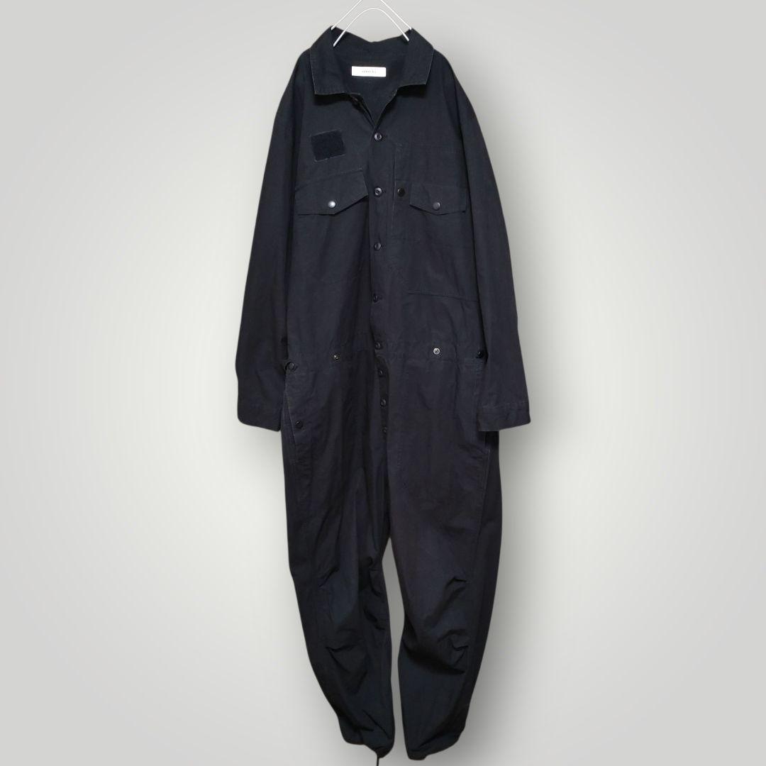 ジョンブル ミリタリージャンプスーツ つなぎ サロペット 作業着 M 黒