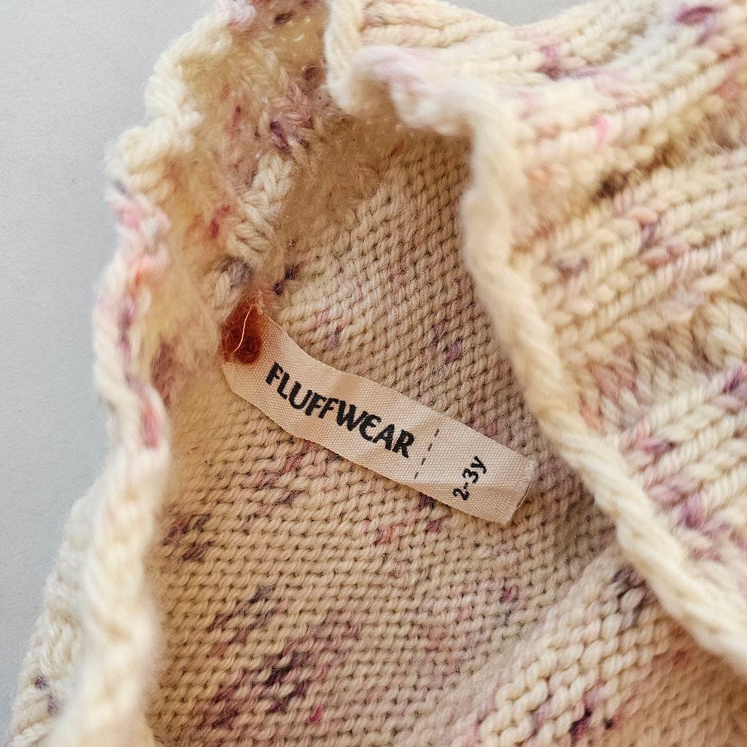 fluff wear スカート 2-3y PLUM CONFETTI スケポン