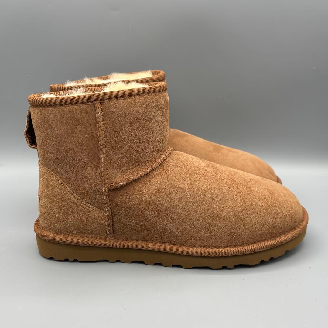 【新品訳あり】UGGクラシックミニⅡ ムートンブーツチェスナット25cm/UG2