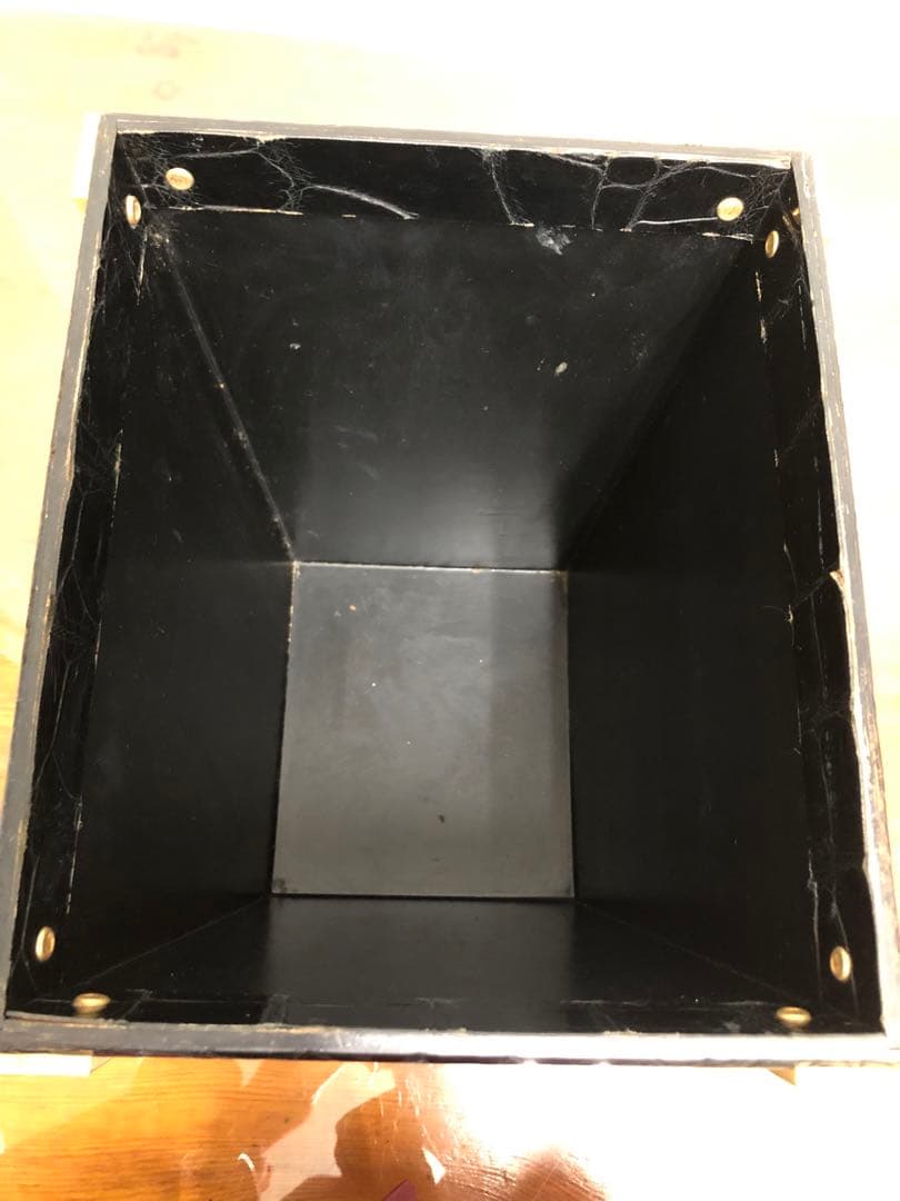 Marius Patte マリウスパット クロコダイル革 ダストボックス ゴミ箱