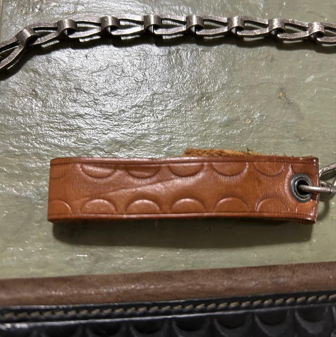 RRL ダブルアールエル 切替レザー チェーンウォレット