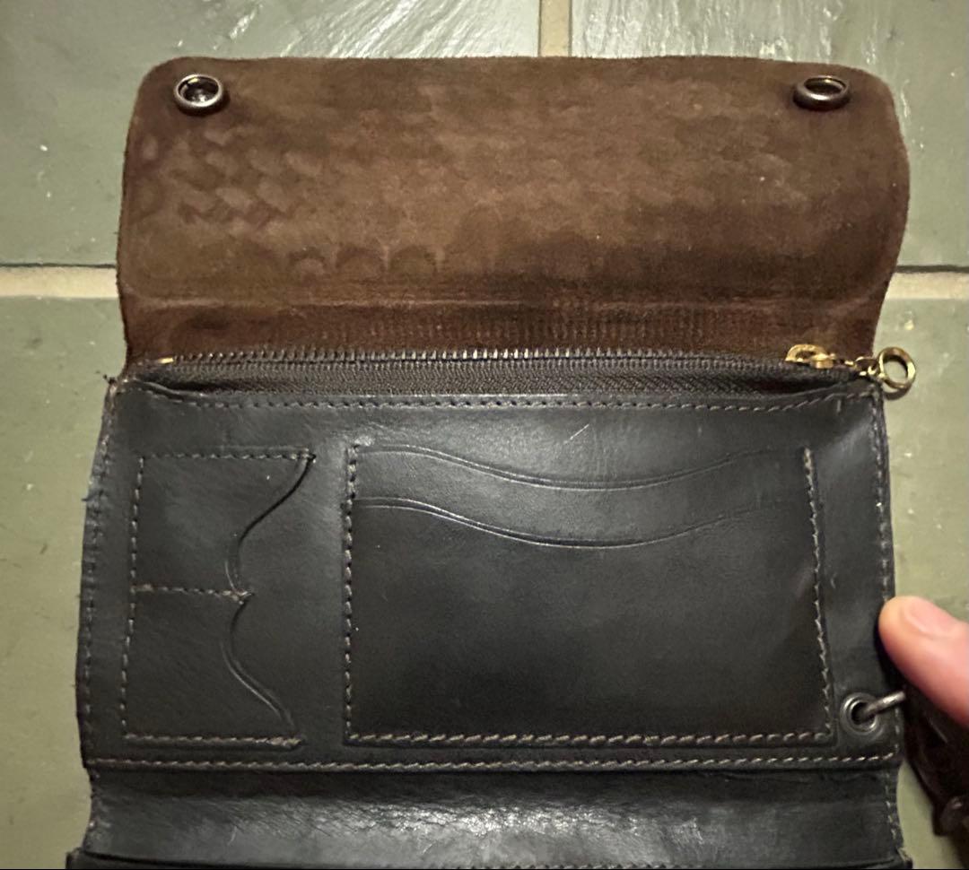 RRL ダブルアールエル 切替レザー チェーンウォレット