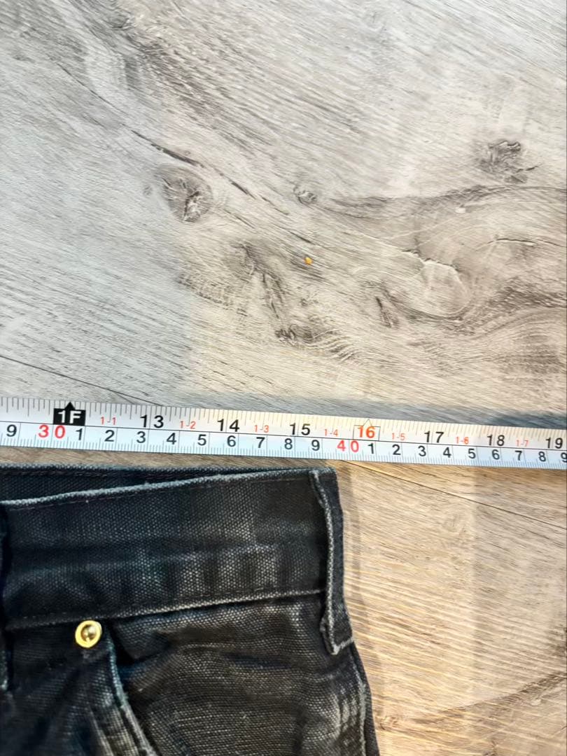 【鬼ヒゲ】Carhartt B01 BLK USA製ブラック ダブルニー#518