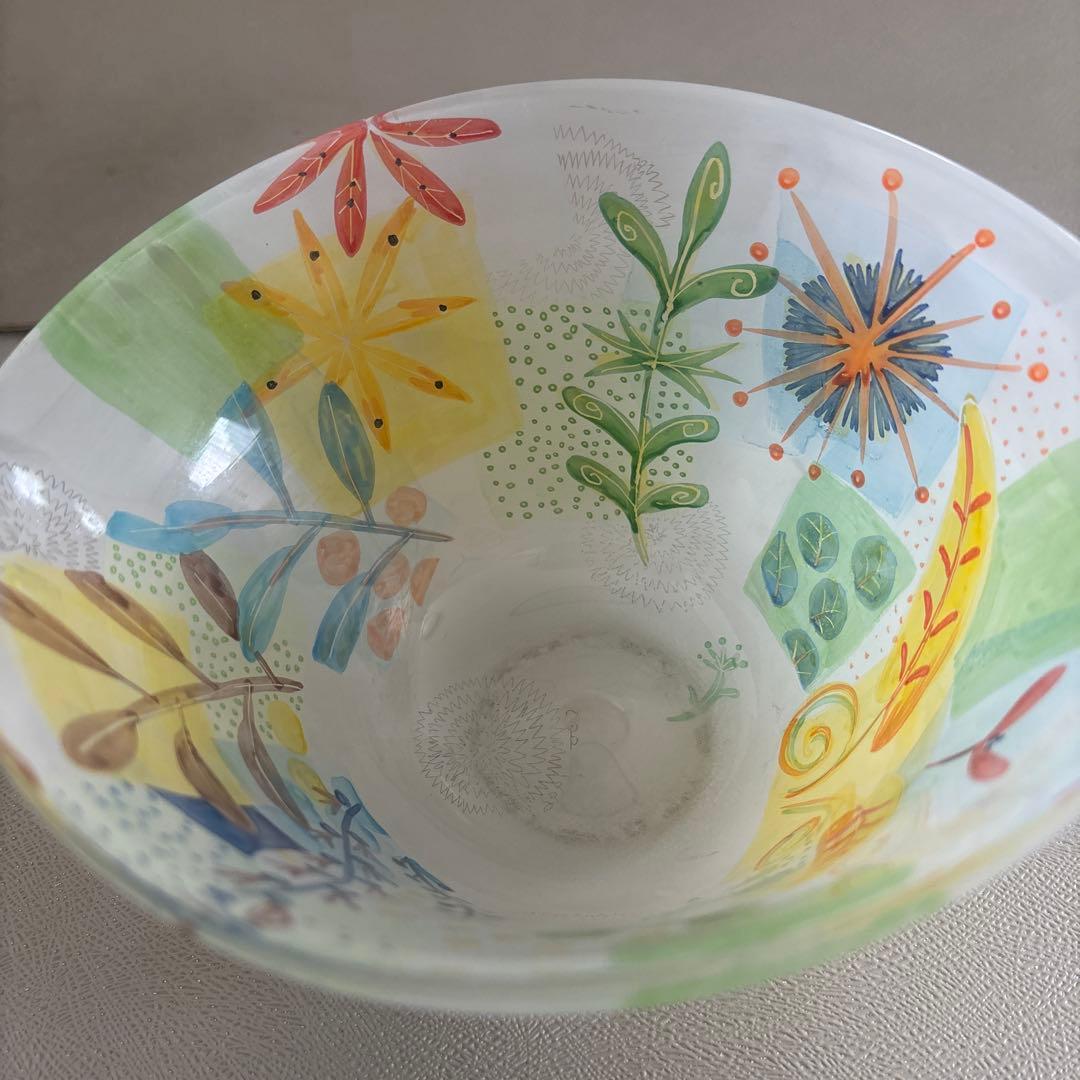 krs‼️ガラス工芸作家　林久美子　ガラスボウル 展示会作品　1996年