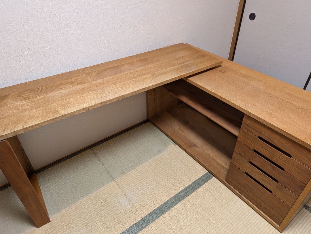 kitoki DK06.muku-desk cabinet 木製デスク L字