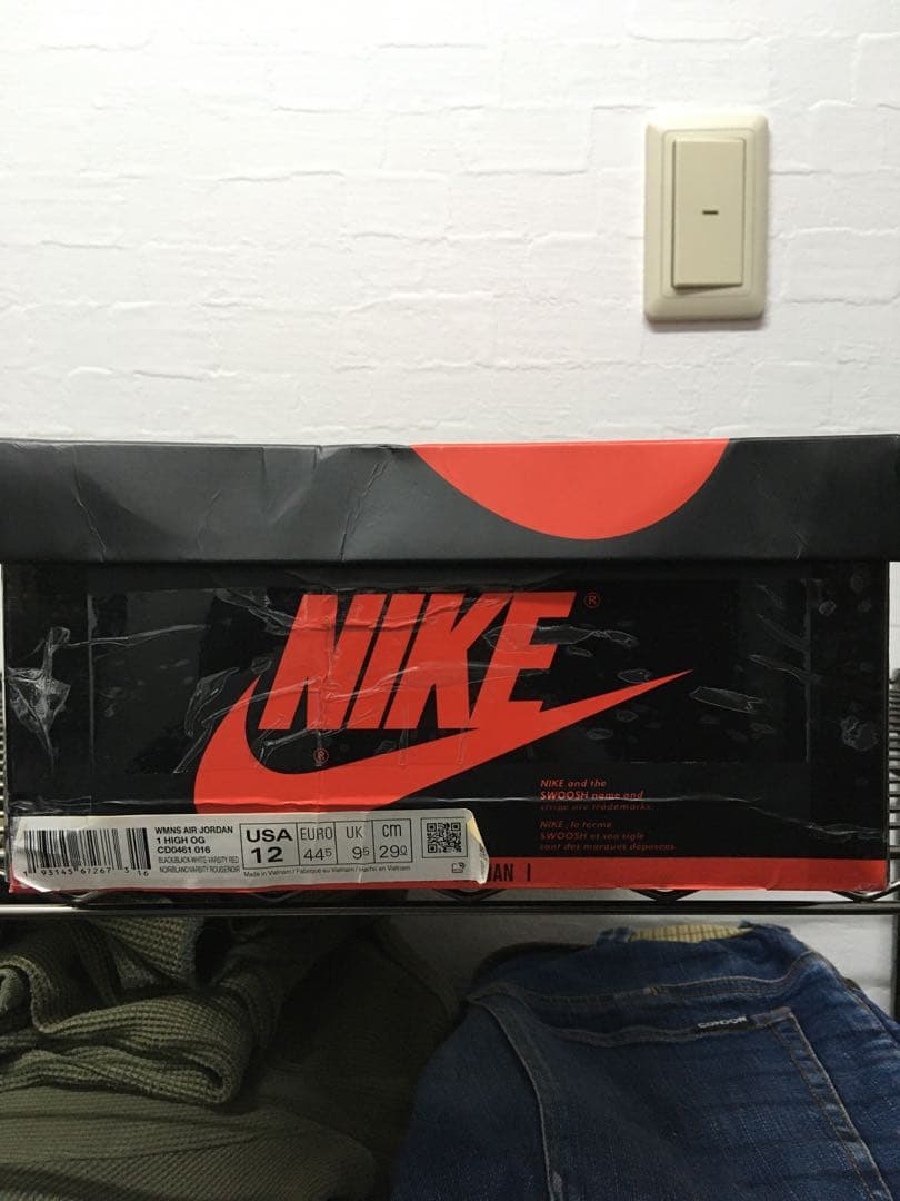 ナイキ エアジョーダン1レトロOG SatinBlackToe US12