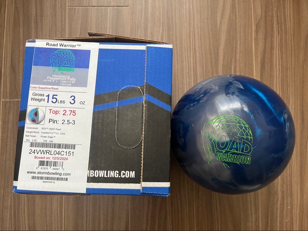 N*u様 Storm ロードウォリアー ボウリングボール 15ポンド