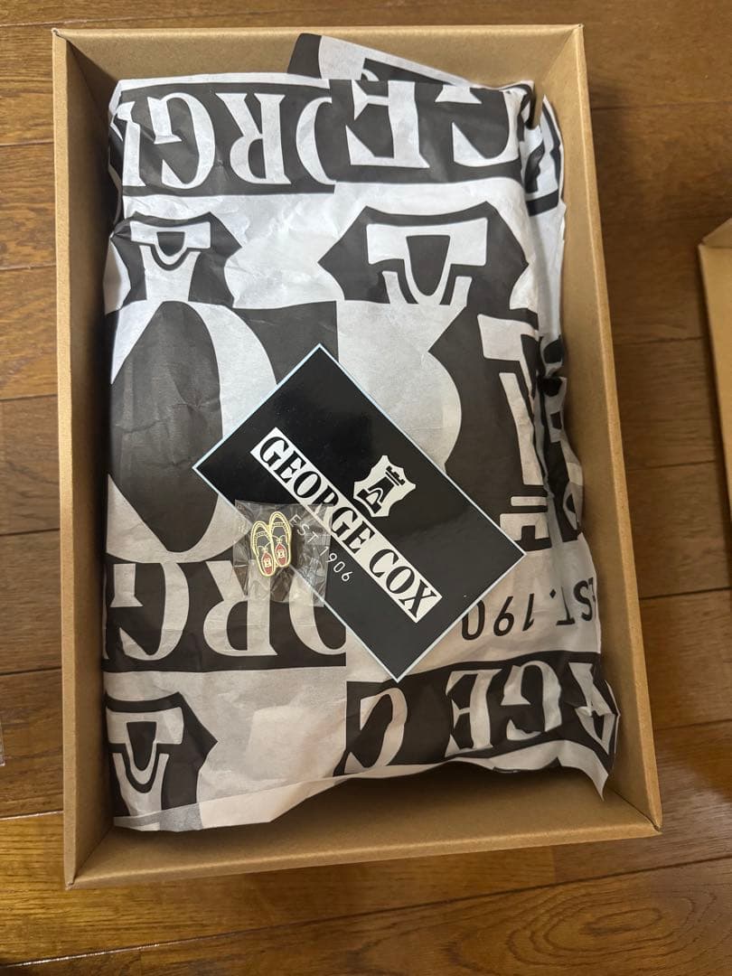 E COX ホワイトレザー ローファー　サイズ4